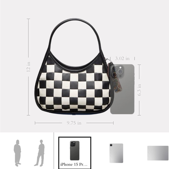 Coachtopia Ergo Checkered bag - Picture 3 of 16